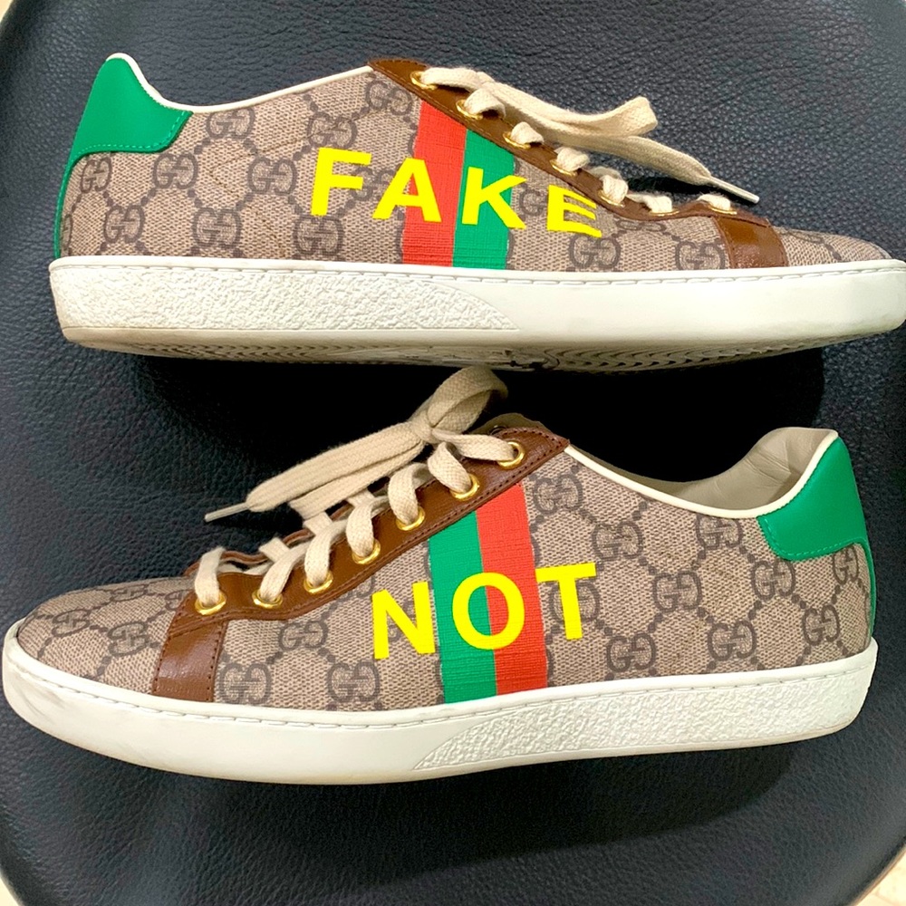 Gucci “Fake/Not” Ace Sneakers